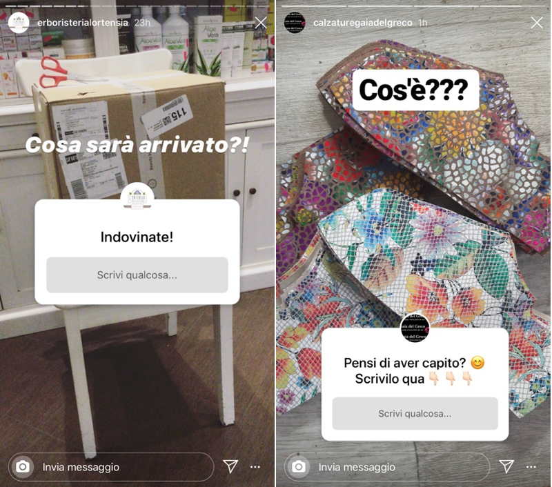 domande aperte stickers IG