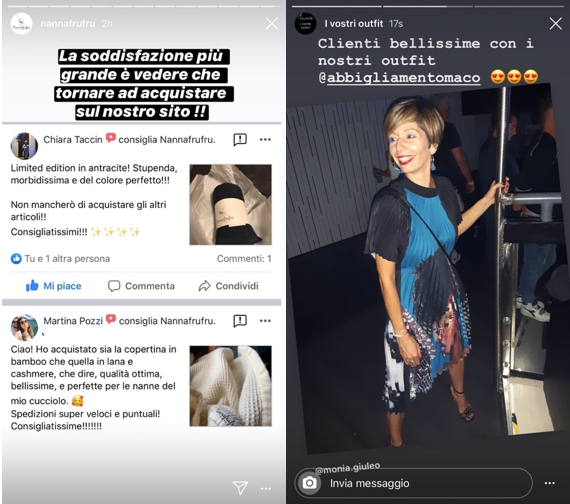 come usare instagram stories come testimonial