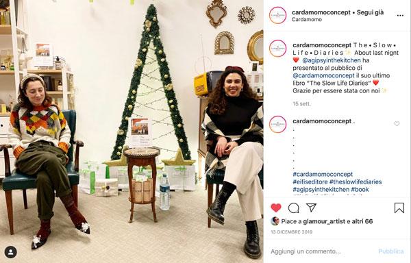Post su Instagram di Cardamomo